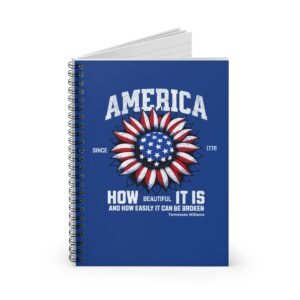 UCD Lined Spiral Notebook America Tennessee Williams