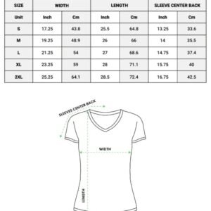 Gildan V-Neck Sizes