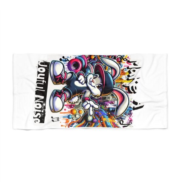 UCD Christian Beach Towel Make a Joyful Noise Bunny - Image 3