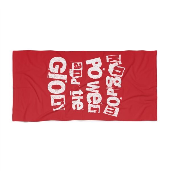 UCD Christian Beach Towel Kingdom Power Glory