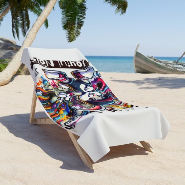 UCD Christian Beach Towel Make a Joyful Noise Bunny - Image 4