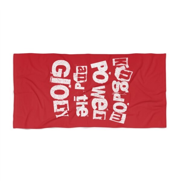 UCD Christian Beach Towel Kingdom Power Glory - Image 3