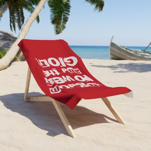 UCD Christian Beach Towel Kingdom Power Glory - Image 2