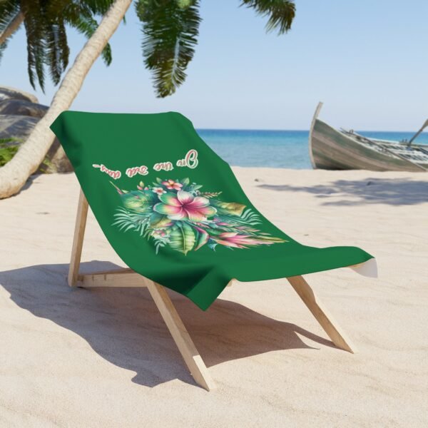 UCD Christian Beach Towel On the 3rd Day Floral - Image 2