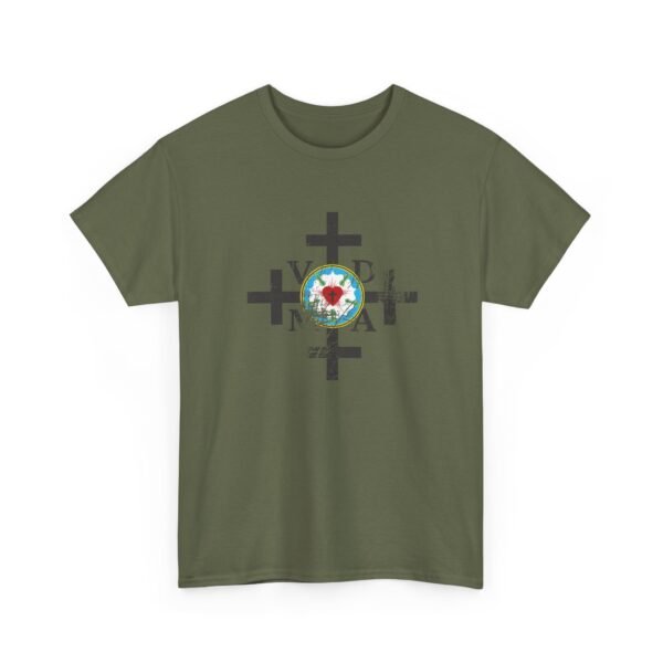 UCD Christian T-shirt Cross Lutheran Rose VDMA - Image 3