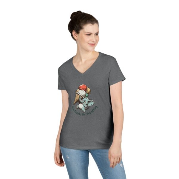 Give Thanks Ice Cream - Christian V-Neck T-Shirt - UCD - Image 12