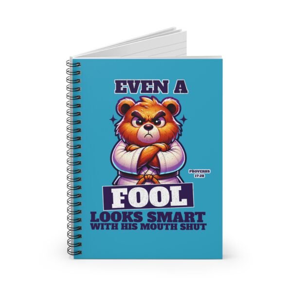 UCD Christian Spiral Notebook Proverbs 17:28
