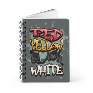 UCD Christian Spiral Notebook Red & Yellow Black & White