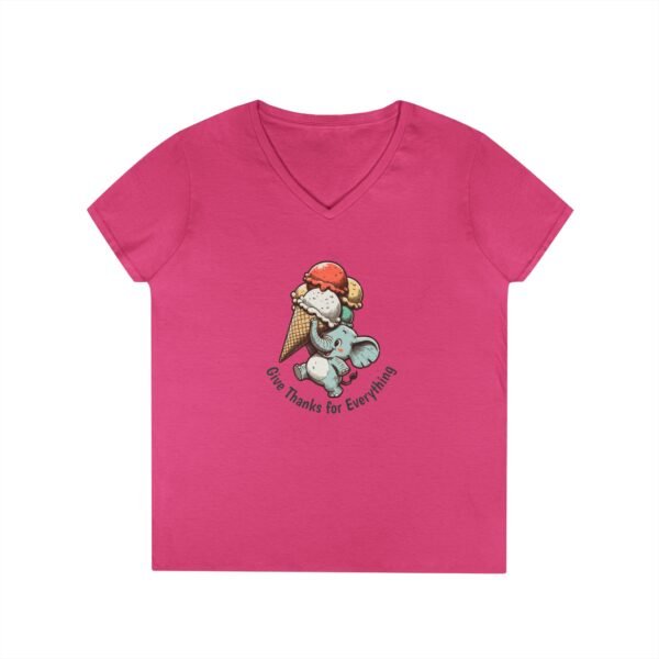 Give Thanks Ice Cream - Christian V-Neck T-Shirt - UCD - Image 19