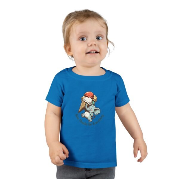 Elephant with Ice Cream Cone Give Thanks Toddler T-shirt - Image 6
