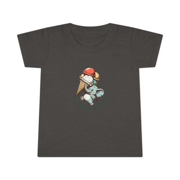 Elephant with Ice Cream Cone Give Thanks Toddler T-shirt