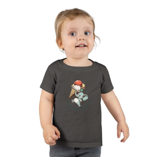 Elephant with Ice Cream Cone Give Thanks Toddler T-shirt - Image 3