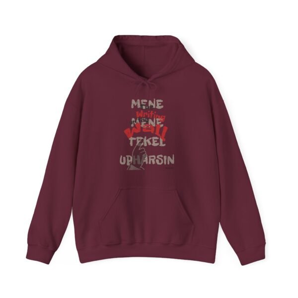 Writing on the wall - Christian Hooded Sweatshirt - UCD - Image 4