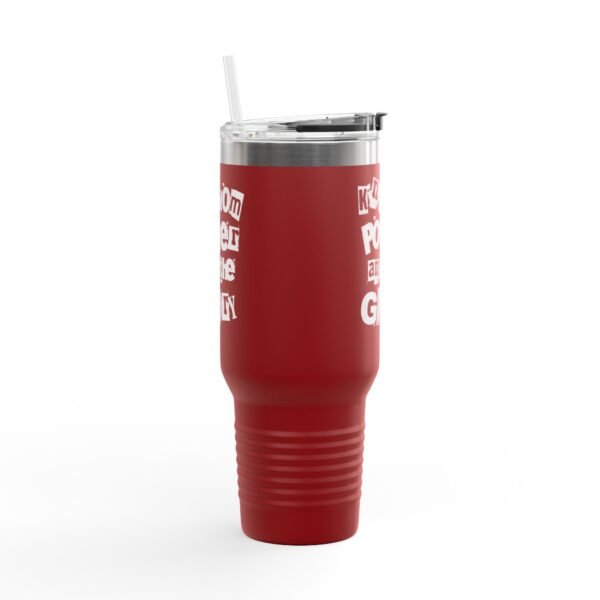 UCD Christian 40oz Travel Mug Kingdom Power & Glory - Image 5