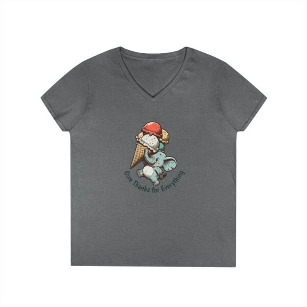 Give Thanks Ice Cream - Christian V-Neck T-Shirt - UCD - Image 10