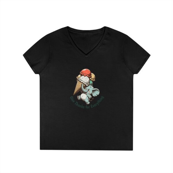 Give Thanks Ice Cream - Christian V-Neck T-Shirt - UCD - Image 16