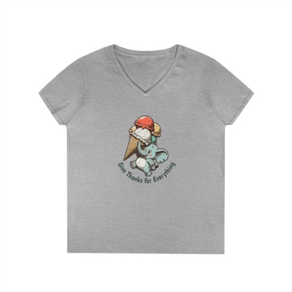 Give Thanks Ice Cream - Christian V-Neck T-Shirt - UCD - Image 7