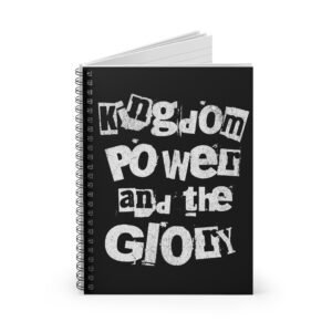 UCD Christian Lined Notebook Kingdom Power Glory