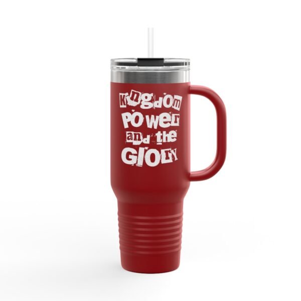 UCD Christian 40oz Travel Mug Kingdom Power & Glory - Image 6