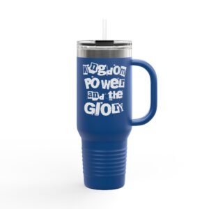 UCD Christian 40oz Travel Mug Kingdom Power & Glory