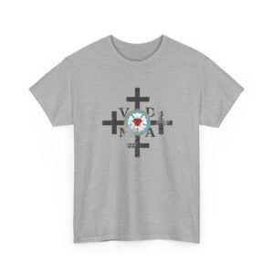 UCD Christian T-shirt Cross Lutheran Rose VDMA