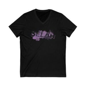Vibrant Graphic V-Neck Tee - Casual Unisex Tee, Trendy Streetwear, Birthday Gift, Music Inspired Apparel, Relaxed Fit Top, Everyday Wear