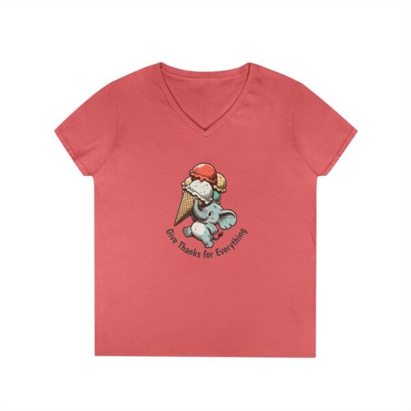 Give Thanks Ice Cream - Christian V-Neck T-Shirt - UCD