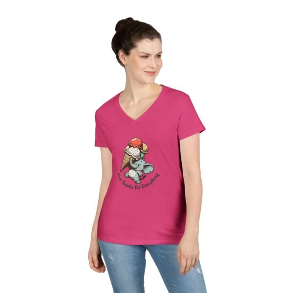 Give Thanks Ice Cream - Christian V-Neck T-Shirt - UCD - Image 21