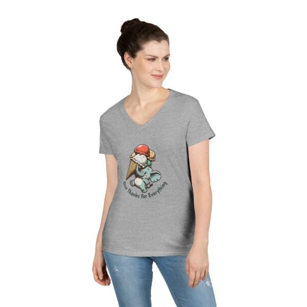 Give Thanks Ice Cream - Christian V-Neck T-Shirt - UCD - Image 9