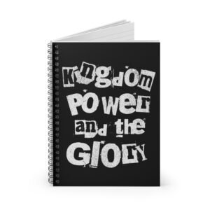 UCD Christian Lined Notebook Kingdom Power Glory