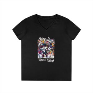 Make A Joyful Noise - Christian V-Neck T-Shirt - UCD