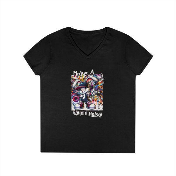 Make A Joyful Noise - Christian V-Neck T-Shirt - UCD