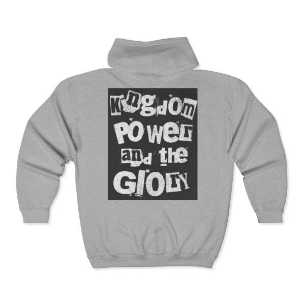 Kingdom, Power and the Glory - Full Zip Hooded Sweatshirt - UCD - Image 3