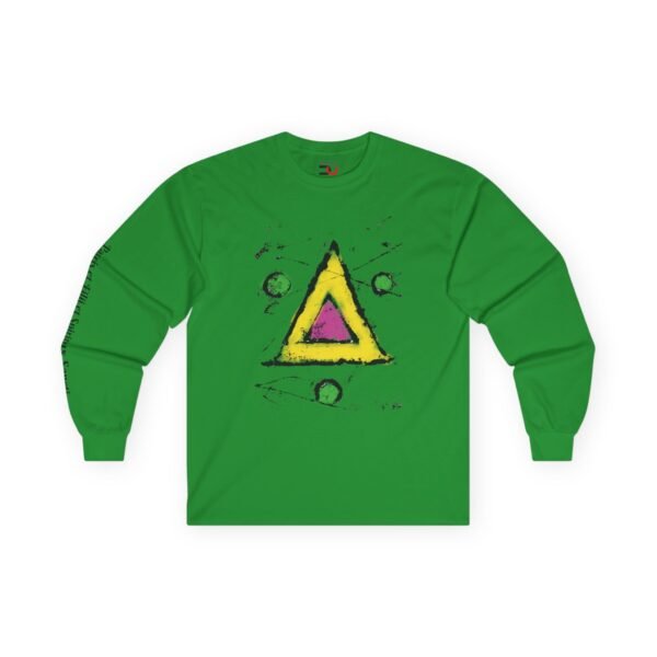 Geometric Trinity Symbol Thick Long Sleeve Tee - UCD - Image 7