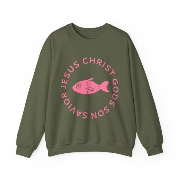 Jesus Christ God's Son Savior - Christian Sweatshirt - UCD - Image 9