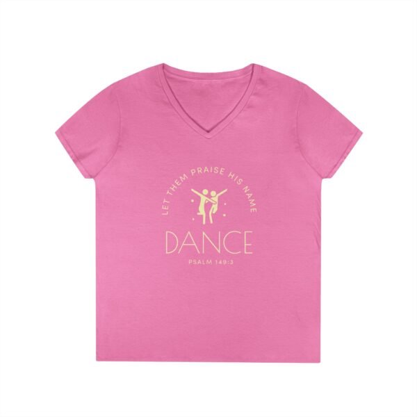 Psalm 149:3 Dance V-Neck T-Shirt - UCD - Image 13