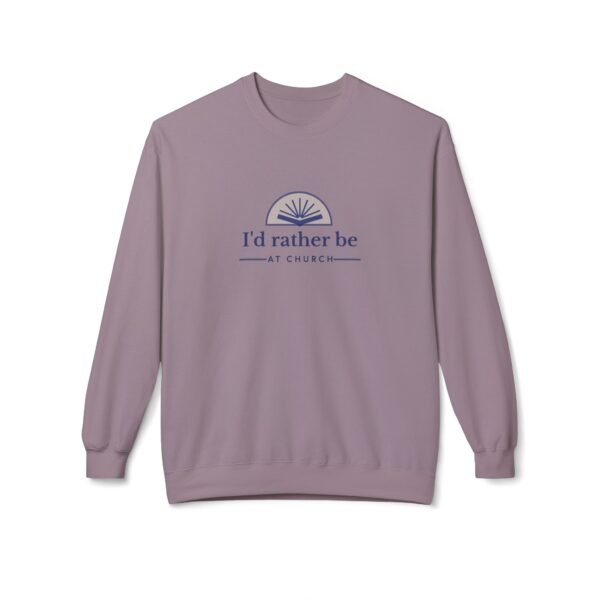 I'd Rather be at Church - Christian Sweatshirt - UCD - Image 5