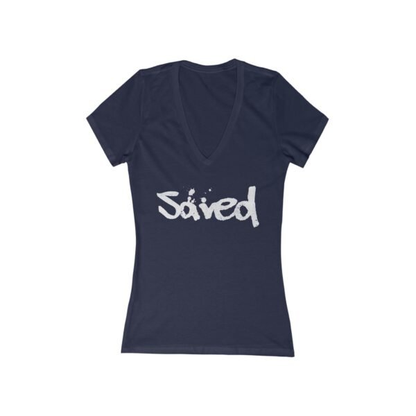 Saved - Christian Deep V-Neck T-shirt - UCD - Image 3