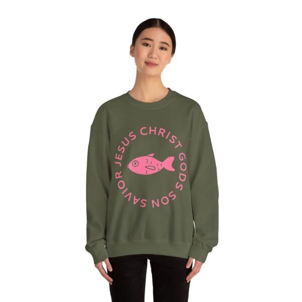 Jesus Christ God's Son Savior - Christian Sweatshirt - UCD - Image 12