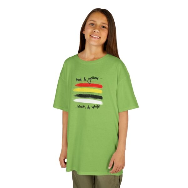Red Yellow Black and White - Youth T-Shirt - UCD - Image 3
