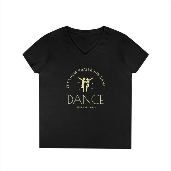 Psalm 149:3 Dance V-Neck T-Shirt - UCD - Image 3