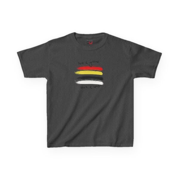 Red Yellow Black and White - Youth T-Shirt - UCD - Image 4