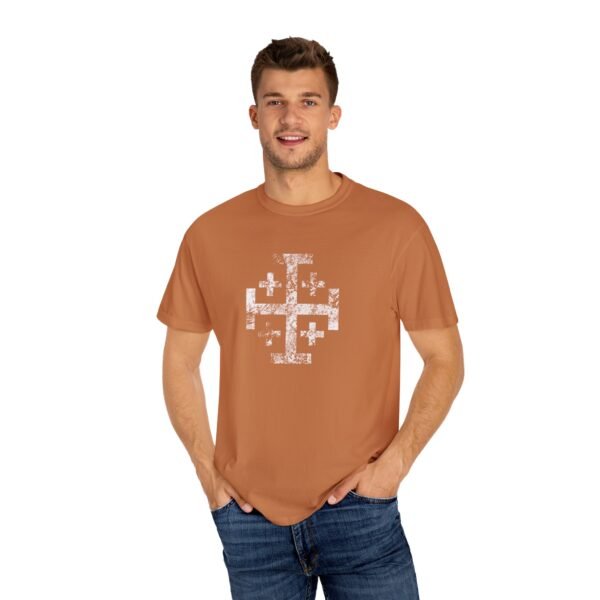 Jerusalem Cross Soft Christian T-Shirt - UCD - Image 4