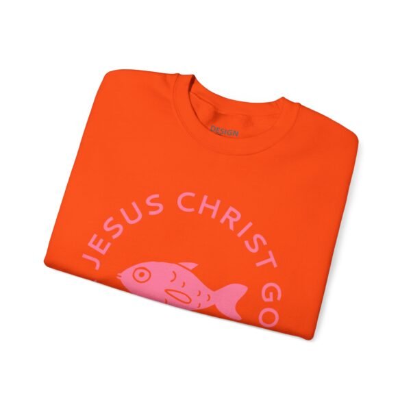Jesus Christ God's Son Savior - Christian Sweatshirt - UCD - Image 7
