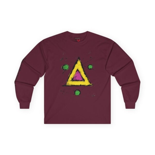 Geometric Trinity Symbol Thick Long Sleeve Tee - UCD - Image 4