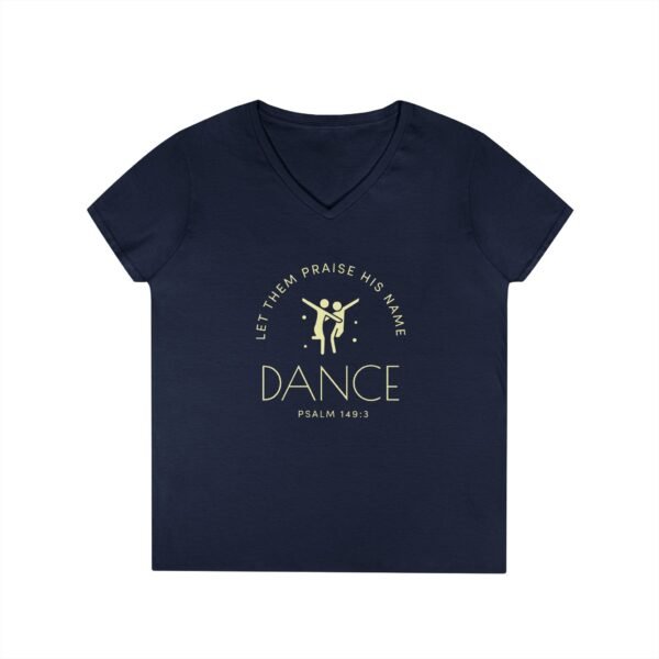 Psalm 149:3 Dance V-Neck T-Shirt - UCD - Image 9