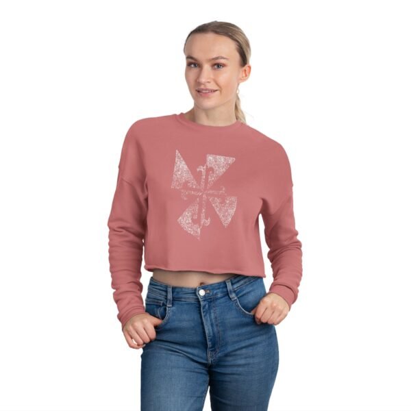 Militia of Jesus Christ - Women's Cropped Sweatshirt - UCD - Image 3