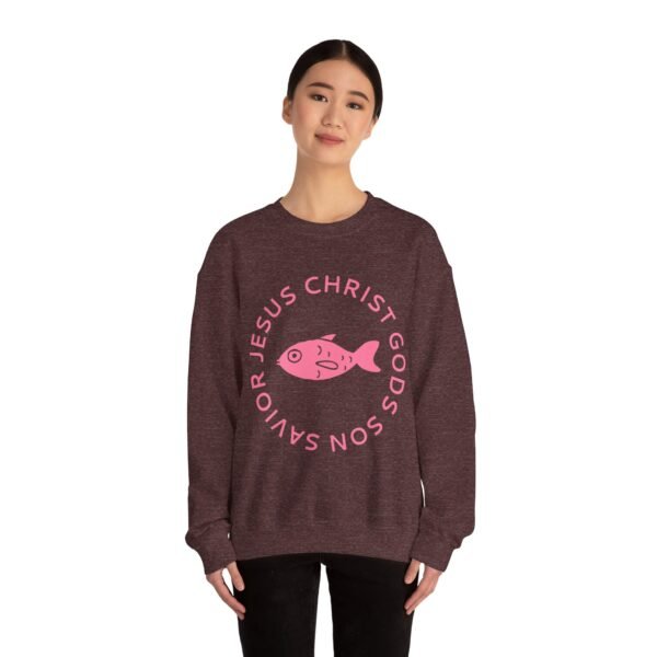 Jesus Christ God's Son Savior - Christian Sweatshirt - UCD - Image 4