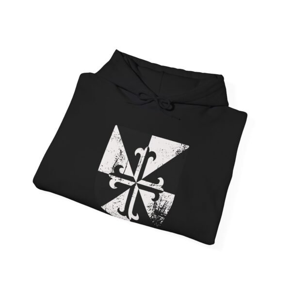 Militia of Jesus Christ Cross - Plush Hooded Sweatshirt - UCD - Image 4