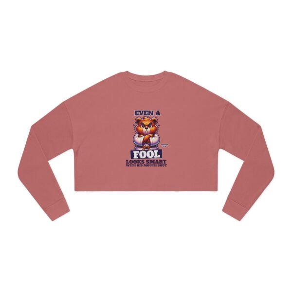 Funny Proverbs 17:28 Cropped Sweatshirt - UCD